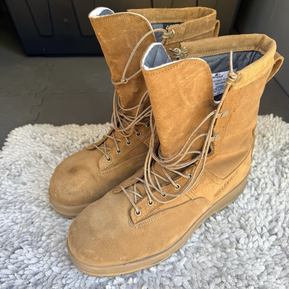 Belleville C775ST Mens 12.5 W Steel Toe Boots Gore-Tex 600G Insulated Coyote